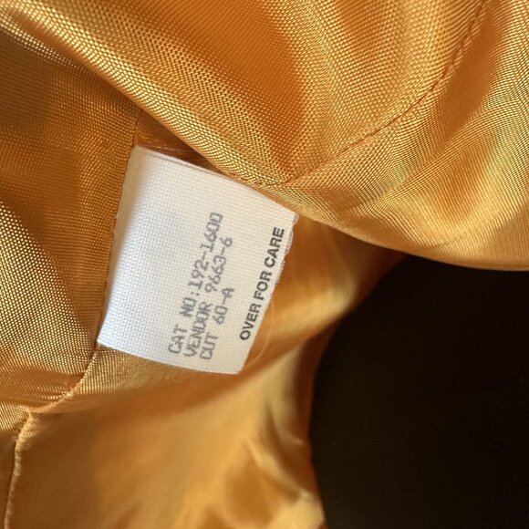 Jacqueline Ferrar Mustard Yellow Blazer Jacket Womens 18W XL Wool Blend Vintage - Picture 3 of 8